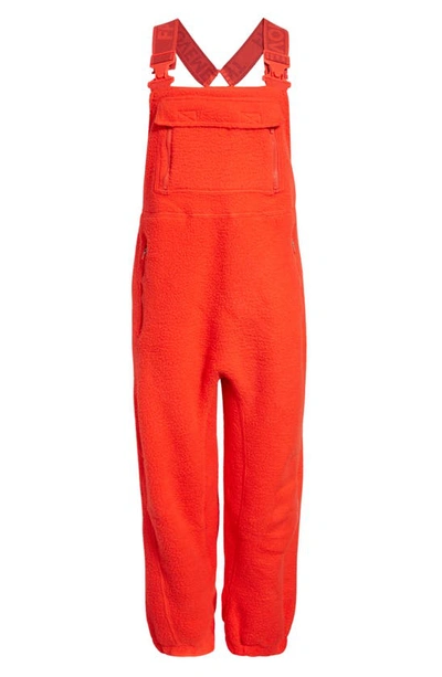 Free People Fp Movement Hit The Slopes High Pile Fleece Snow Pants In Cherry Crush