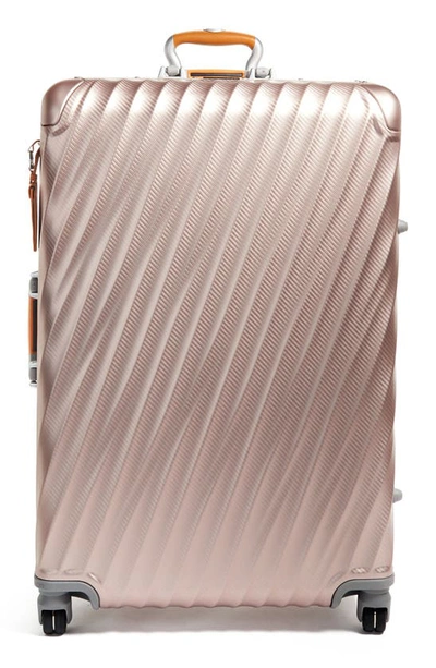 Tumi 19 Degree Aluminum 31-inch Extended Trip Expandable Spinner Packing Case In Texture Blush