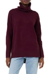 French Connection Baby Soft Cathy Turtleneck Sweater In Evening Wine