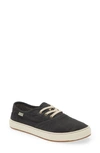 Sanuk Avery Lace-up Hemp Sneaker In Washed Black