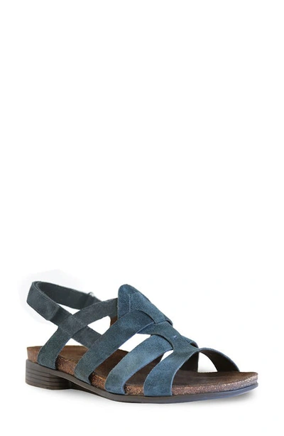 Munro Corine Slingback Sandal In Blue Suede