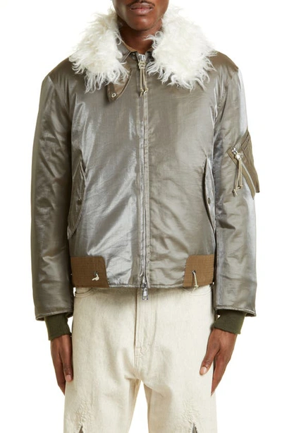 Our Legacy - Glyptodon Bomber Army Green Shimmer Tech