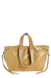 Isabel Marant New Wardy Leather Tote In Beige