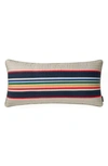 Pendleton Stripe Quilted Accent Pillow In Tan Multi