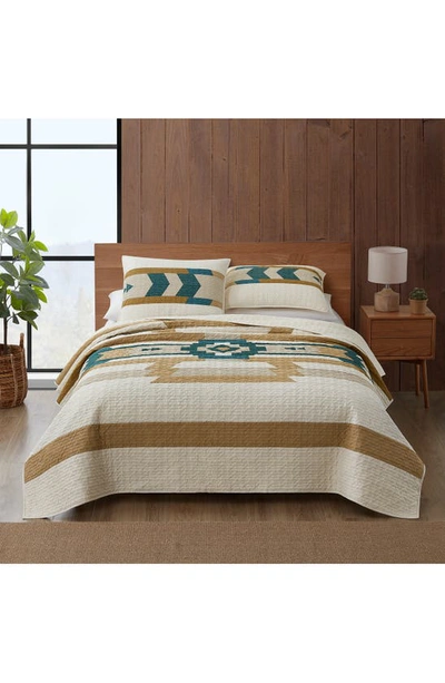 Pendleton Trail Star Quilt Set, Full/queen In Birch Multi