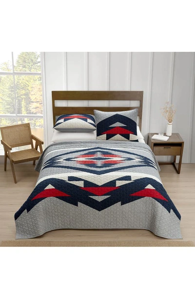 Pendleton Tecopa Hills Reversible Quilt & Sham Set In Grey