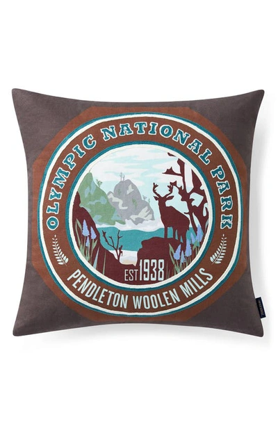 Pendleton National Park Embroidered Accent Pillow In Gray