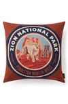 Pendleton National Park Embroidered Accent Pillow In Red Multi