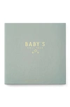 Lucy Darling 'baby's First Year' Celestial Skies Memory Book In Heather Sage