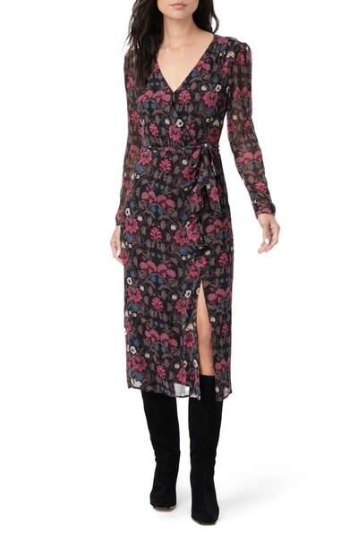 chinese dress ladies Paige Dress in Spliced Floral Linen main image 1