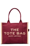 Marc Jacobs Traveler Bicolor Canvas Tote Bag In Merlot