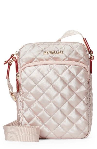 Mz Wallace Women's Metro Quilted Crossbody Bag In Light Rose