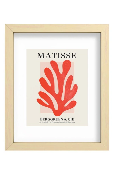 Deny Designs Jazz Leaf Matisse Edition Mid Century Series Art Print In Multi