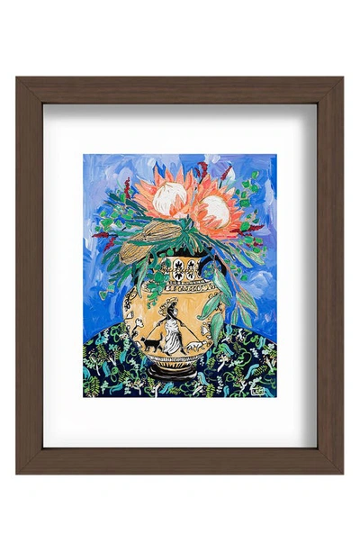 Deny Designs Lara Lee Meintjes Cat Walk Framed Wall Art In Multi