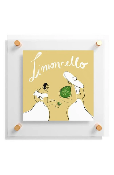 Deny Designs Limoncello Floating Art Print In Multi