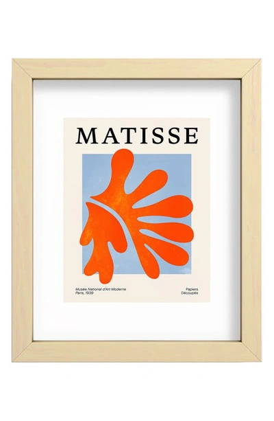Deny Designs Coral Leaf Matisse Edition Mid Century Series Art Print In Multi