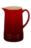 Le Creuset Glazed Stoneware 1 2/3 Quart Pitcher In Cherry