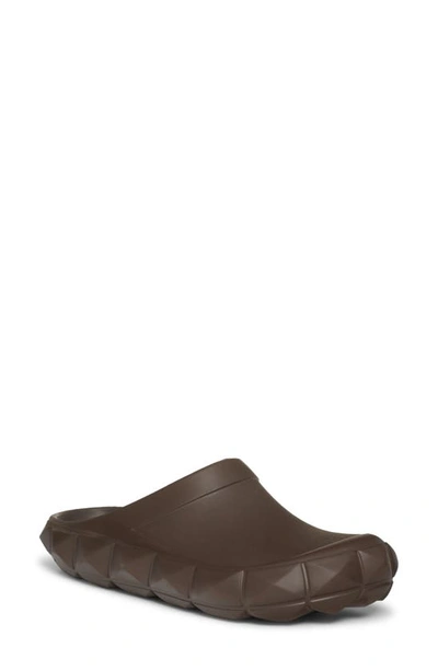 Valentino Roman Stud Turtle Mule In Kg8-fondant