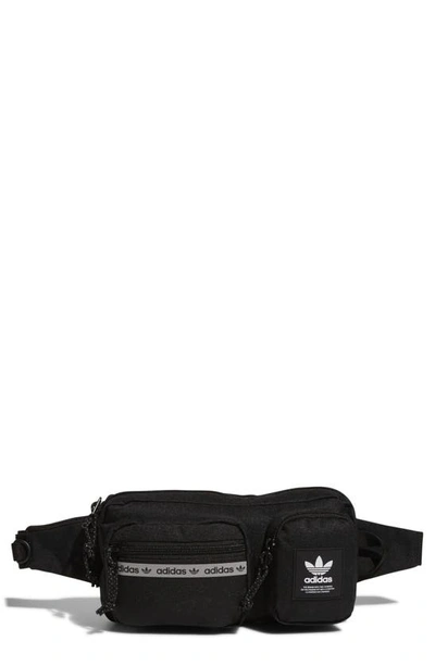 Adidas Originals Originals Rectangle Belt Bag In Black/white