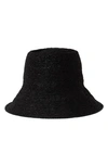 Janessa Leone Felix Large Brim Straw Hat In Black