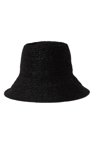 JANESSA LEONE JANESSA LEONÉ FELIX CROCHET RAFFIA BUCKET HAT