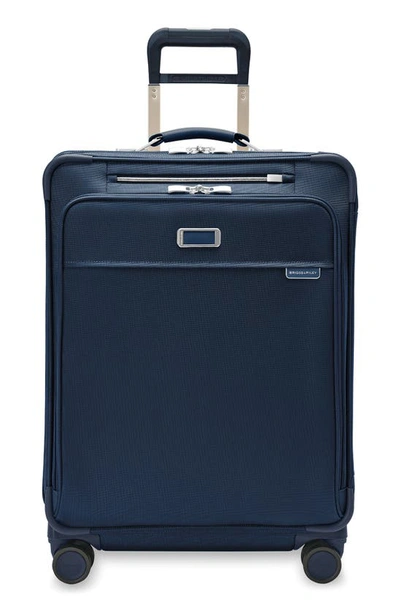 Briggs & Riley Baseline 26-inch Medium Expandable Spinner Suitcase In Navy