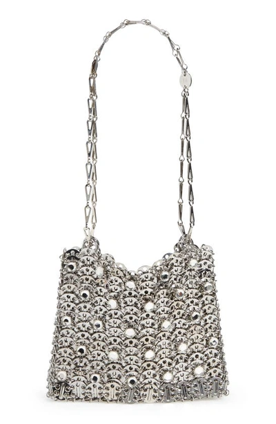 Paco Rabanne 1969 Iconic Shoulder Bag In Silver