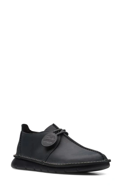clarks colehill trek black leather Clarks Colehill Trek Black Leather Comfortable Chukka Boots  main image 2