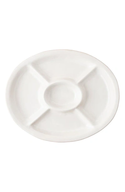 Juliska Puro Whitewash Crudite Platter In White Wash