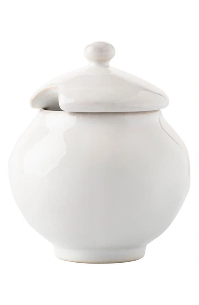 Juliska Puro Sugar Bowl In White Wash