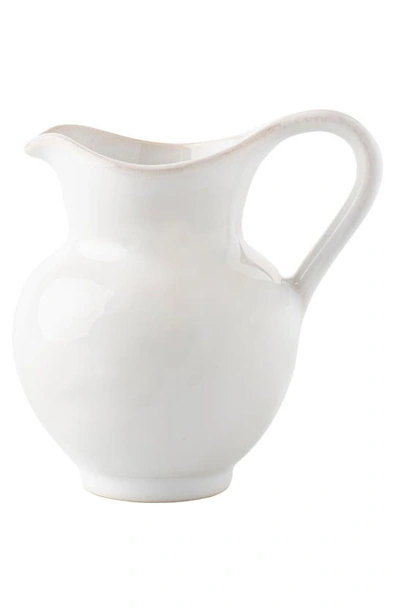 Juliska Quotidien White Truffle Creamer In White Wash