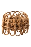 Juliska Provence Rattan Napkin Ring In Natural Multi