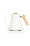 Fellow Stagg Ekg Electric Kettle In Matte White With Maple