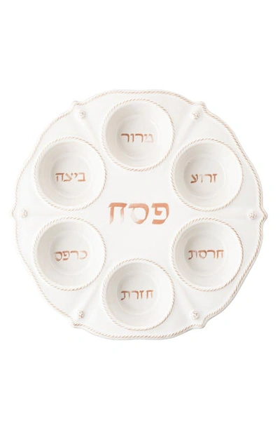 Juliska Berry & Thread Seder Plate - Whitewash In White Wash