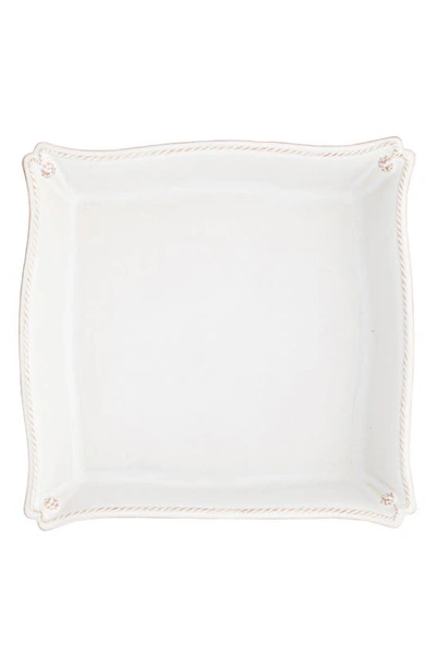Juliska Berry & Thread Whitewash Ceramic Matzoh Plate In White Wash