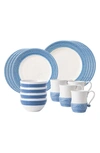 Juliska Le Panier Ceramic 16-piece Dinnerware Set In White Wash
