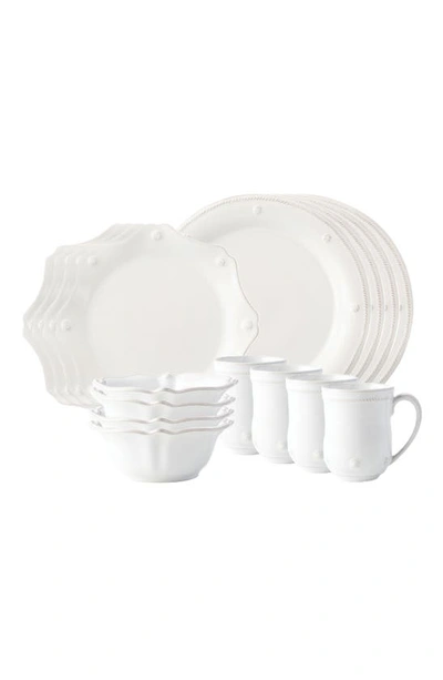 JULISKA JULISKA BERRY & THREAD CLASSIC WHITEWASH 16-PIECE DINNERWARE SET