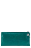 Hobo 'vida' Leather Clutch In Spruce