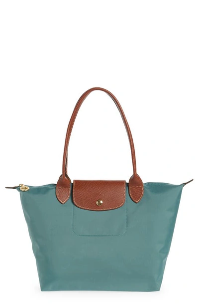Longchamp Le Pliage Small Shoulder Tote In Cypress