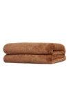 Apparis Brady Faux Fur Blanket In Camel