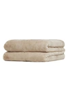 Apparis Brady Faux Fur Blanket In Latte