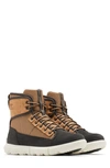 Sorel Explorer™ Mission Waterproof Boot In Tawny Buff/ Jet