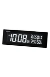 Seiko Color Changing Everything Led Clock In Black