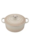 Le Creuset 3 1/2-quart Signature Round Enamel Cast Iron French/dutch Oven In Meringue