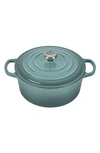Le Creuset 4.5-quart Signature Round Dutch Oven In Sea Salt