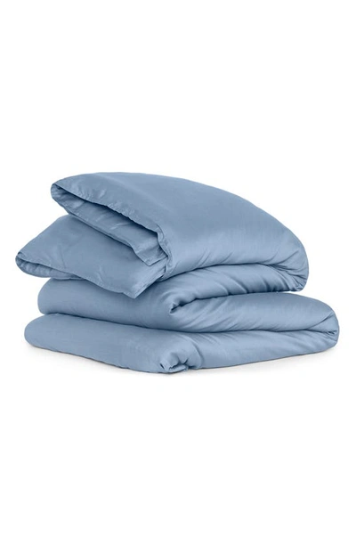 Buffy Breeze Eucalyptus Duvet Cover In Dark Blue