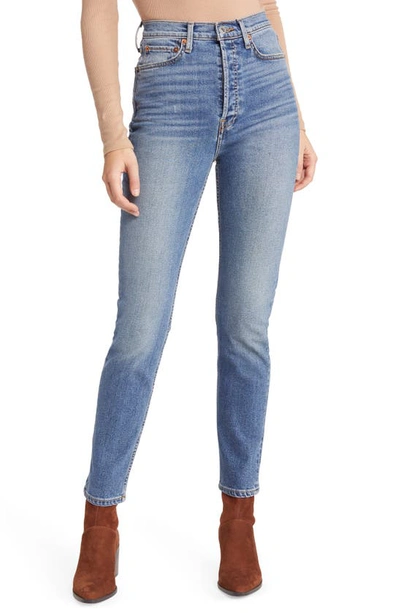 Re/done 90s Western Blue Ultra High-rise Skinny Jean