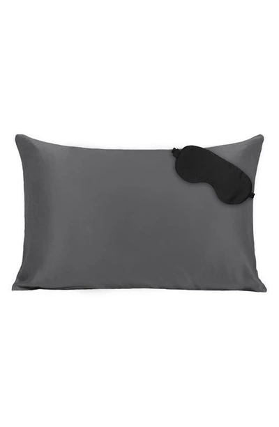 Night Silk Beauty Sleep Kit In Gunmetal