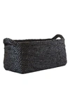 Will And Atlas Rectangular Jute Tray In Charcoal