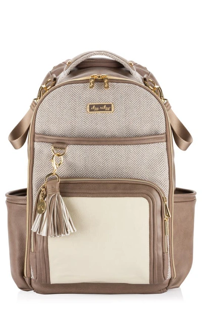 Itzy Ritzy Babies' Boss Plus Diaper Backpack In Beige